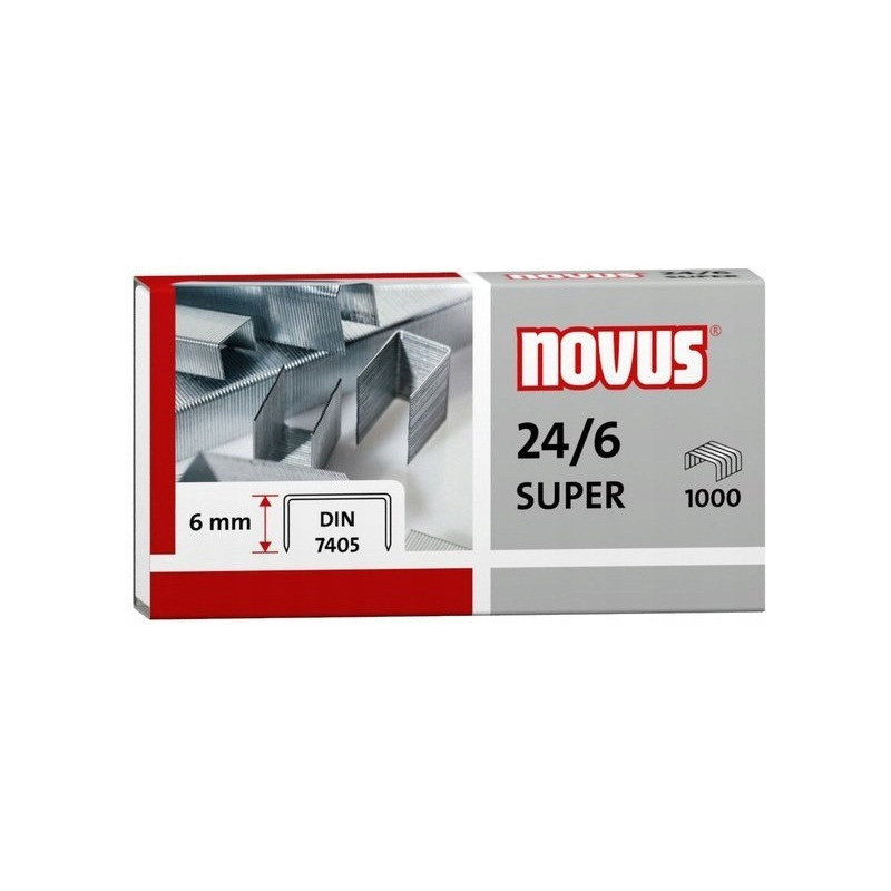 Zszywki 24/6 DIN SUPER 1000sztuk NOVUS 040-0026