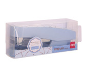 Zszywacz 25 kartek 24/6 26/6 MACARON niebieski 0402F BLUE DELI