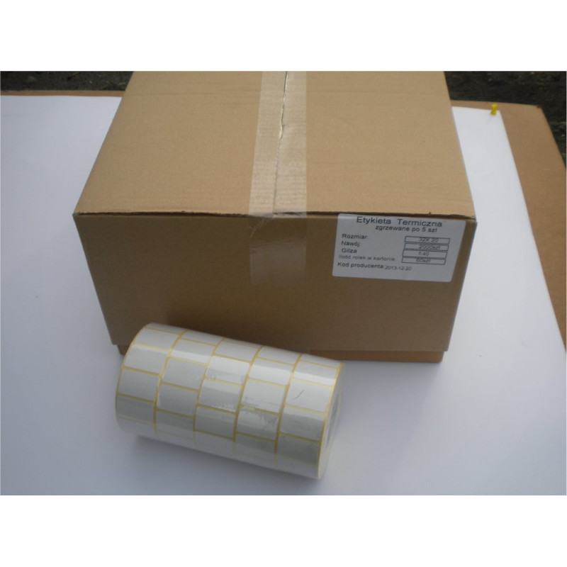 Etyk. term. 32/20-40 a'2000 - karton 60 rolek