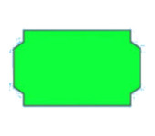 Metka CONTACT 32x19 zielona  (100 rolek)