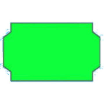 Metka CONTACT 32x19 zielona  (100 rolek)