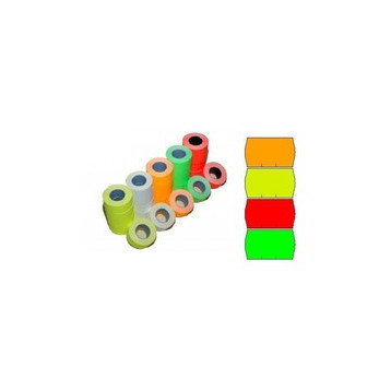 Metka METO 2 26x16 żółta  (100 rolek)