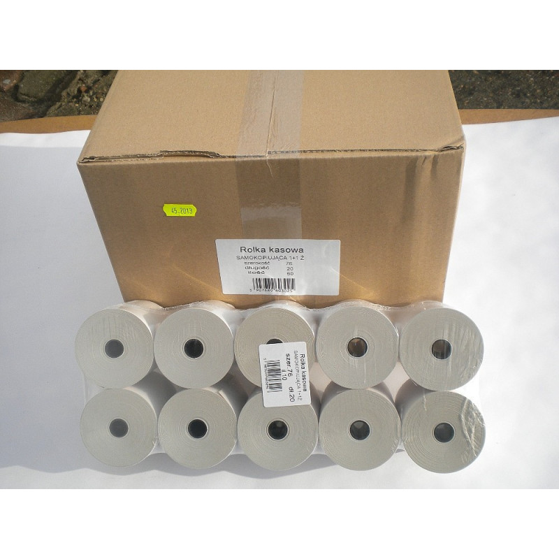 Rolka samokopiująca  76mm 20mb  1+1  (60 rolek)