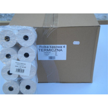 Rolka termiczna 57mm 40mb (100 rolek) Rolka termiczna 57mm 40mb (100 rolek)