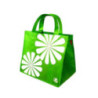 Torba GreenBag KWIATY zielona  (25 sztuk)