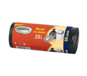 Worki 20l std'50 GROSIK czarne  (1 rolka)