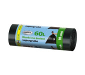 Worki 60l mocne'10 GROSIK czarne  (1 rolka)