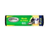 Worki 60l std'20 GROSIK czarne  (1 rolka)
