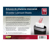 Arkusze do oliwienia ostrzy niszczarek ARGO 10szt (130110)