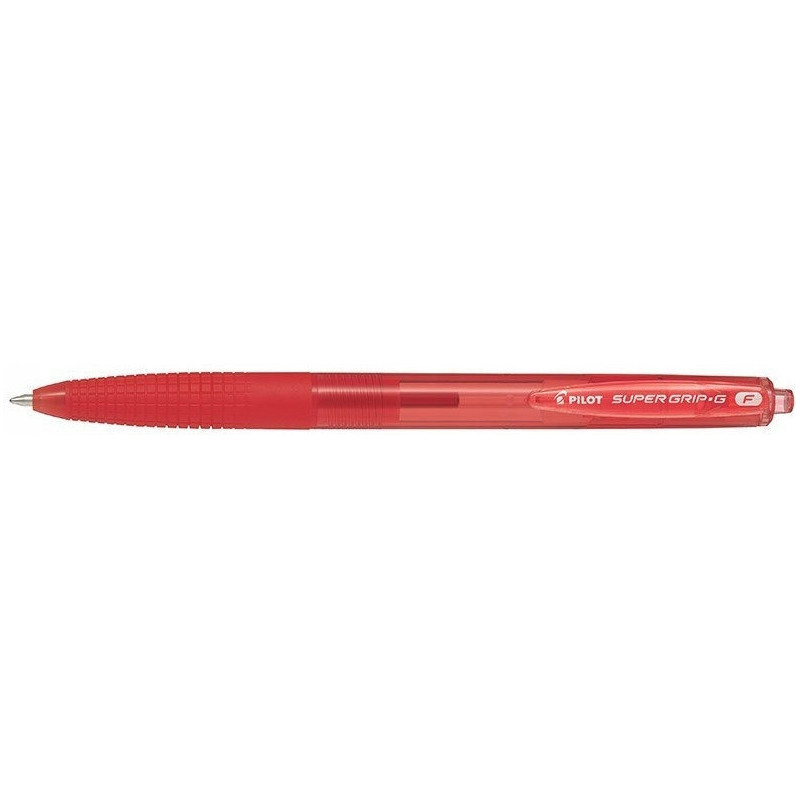 Długopis olejowy automatyczny PILOT SUPER GRIP czerwony BPGG-8R-F-RR