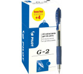 Pióro żelowe G2 bonus pack 16+ 4 gratis niebieski PILOT PIBLG2-L-BOX-20