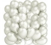 Balony 12` metalizowane BIAŁE (50szt.) 170-2633 FIORELLO