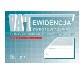 Vu72-u Ewidencja VAT zwrot tow.i uznan. reklamacji A4 Michalczyk i Prokop