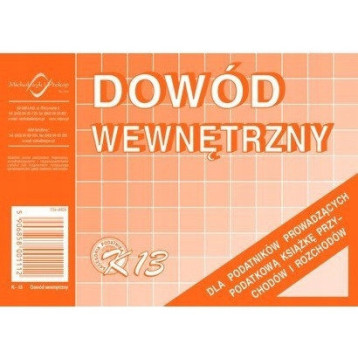 K-13 Dowód wewnętrzny A6 Michalczyk i Prokop K-13 Dowód wewnętrzny A6 Michalczyk i Prokop