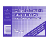 K-15 Dzienne zestawienie sprzedaży A6 księgowo nieudokumentowanej MICHALCZYK i PROKOP