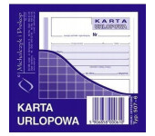 507-6 Karta urlopowa 2/3 A6 40 kartek Michalczyk i Prokop