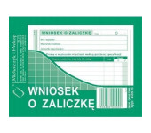 408-5 Wniosek o zaliczkę A6 40 kartek Michalczyk i Prokop