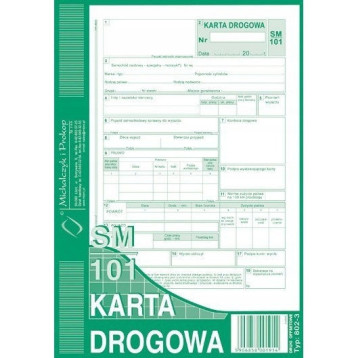 802-3N Karta drogowa A5 80 kartek Michalczyk i Prokop 802-3N Karta drogowa A5 80 kartek Michalczyk i Prokop