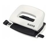 Dziurkacz mini LEITZ WOW metalowy perłowy biały 50601001