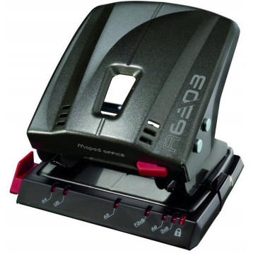 Dziurkacz ADVANCED METAL grafitowy 35 kartek MAPED 630311 Dziurkacz ADVANCED METAL grafitowy 35 kartek MAPED 630311