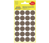 Trwałe kółka Q18mm 96szt/op szarobrązowe 3116 AVERY ZWECKFORM