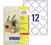 Zawieszki foliowe (10 arkuszy) śr.60mm okrągłe Quick&Clean T3004-10 AVERY ZWECKFORM
