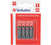 Bateria VERBATIM Premium Alkaline AAA/LR03 1,5V alkaliczna blister (4szt) (49920)