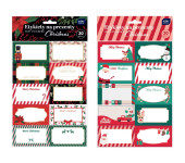 Etykiety na prezenty 20szt. CHRISTMAS INTERDRUK