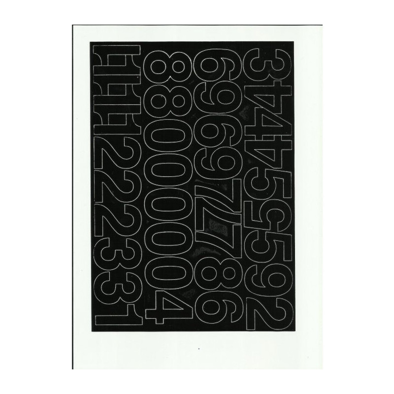 CYFRY samoprzylepne 4cm (8) czarne ARTDRUK