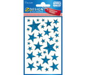 Naklejki Z-Design foliowe - niebieskie gwiazdy 52259 AVERY ZWECKFORM