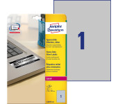 Etykiety Heavy Duty 210x297mm srebrne poliestrowe L6013-20szt AVERY ZWECKFORM