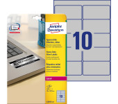 Etykiety Heavy Duty 96x50.8mm (20szt) srebrne poliestrowe L6012-20 AVERY ZWECKFORM