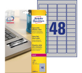 Etykiety Heavy Duty (20ark) 45.7x21.2mm srebrne poliestrowe L6009-20 AVERY ZWECKFORM