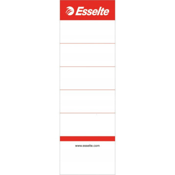 Etykiety grzbietowe do segregatorów 75mm (szerokość 50mm) białe 10sztuk 810801 ESSELTE