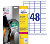 Etykiety A4 białe 45,7x21,2mm(10arkuszy)L7911-10 polietylenowedo użytku zewnętrznego AVERY ZWECKFORM