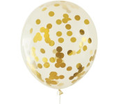 Balony z konfetti złote 30cm (5 szt) BKN-8575 ALIGA