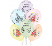 Balony Urodziny 6 szt. BN06-670 ALIGA