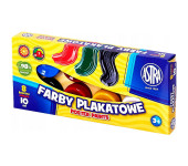 Farby plakatowe szkolne 8 kolorów 10ml zestaw 83113901 ASTRA