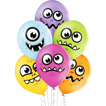 Balony potworki 6 szt. BN06-259 ALIGA Balony potworki 6 szt. BN06-259 ALIGA