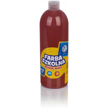Farba plakatowa szkolna 1000ml brązowa 301217056 ASTRA
