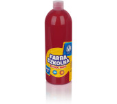 Farba plakatowa szkolna 1000ml czerwona ciemna 301217044 ASTRA