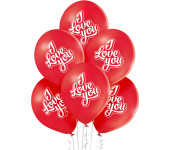 Balony I LOVE YOU 6 szt BN06-286 ALIGA