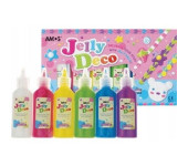 Farby JELLY DECO 6kol 22ml AMOS JD22P6 170-2108
