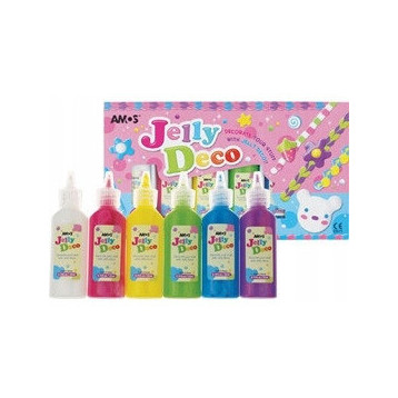Farby JELLY DECO 6kol 22ml AMOS JD22P6 170-2108