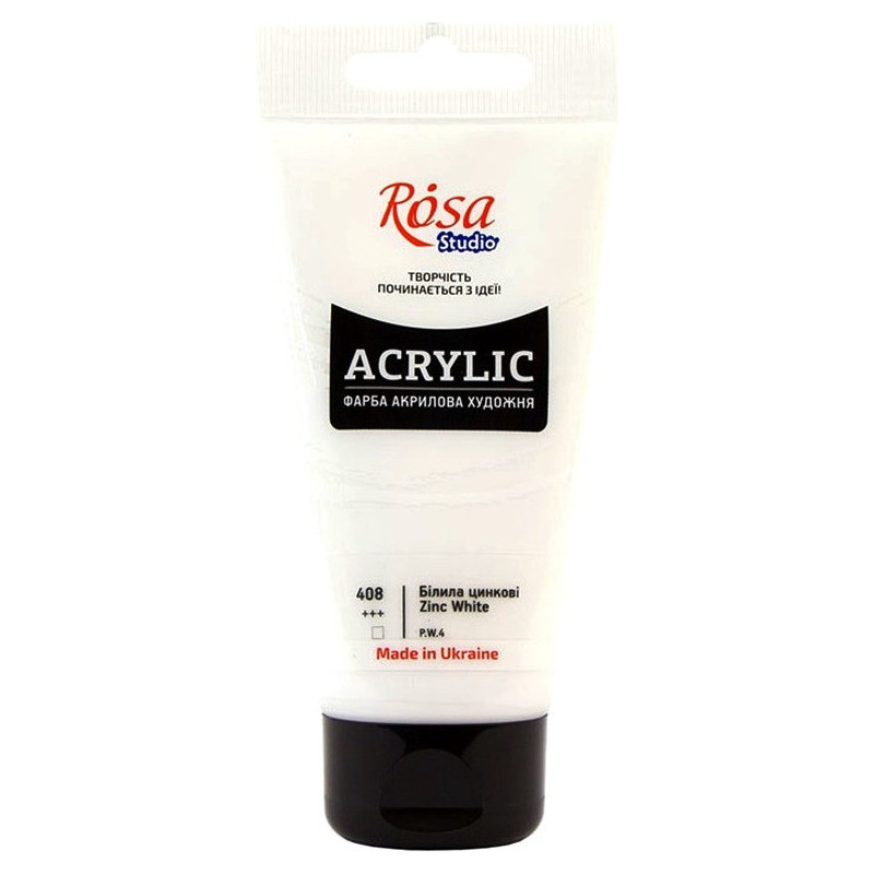 Farba akrylowa Rosa Studio 75ml ZINC WHITE 408