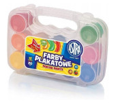 Farby plakatowe zestaw 12 kolorów 20ml + WALIZKA 301117002 ASTRA