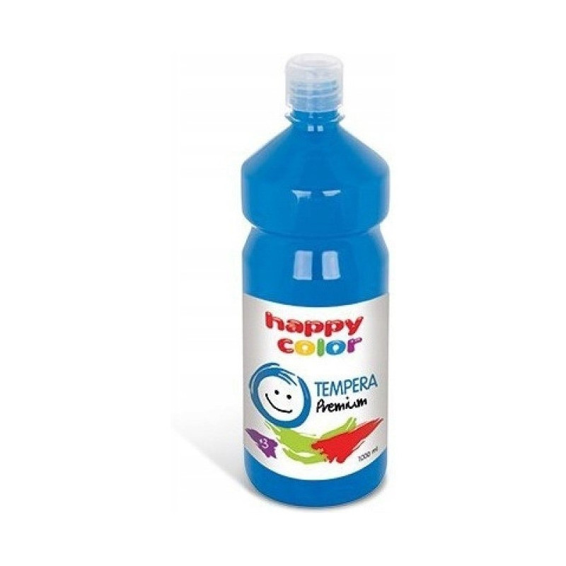Farba TEMPERA Premium 1000ml niebieska HAPPY COLOR 3310 1000-3
