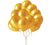 Balon Złoty metalik 80szt. B101 GO PARTY