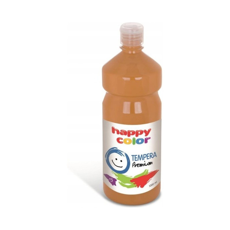 Farba TEMPERA Premium 1000ml brązowa HAPPY COLOR 3310 1000-7