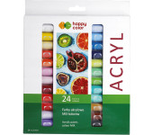 Farba akrylowa zestaw 24 kolorów, 12ml HA 7370 0012-K24 HAPPY COLOR